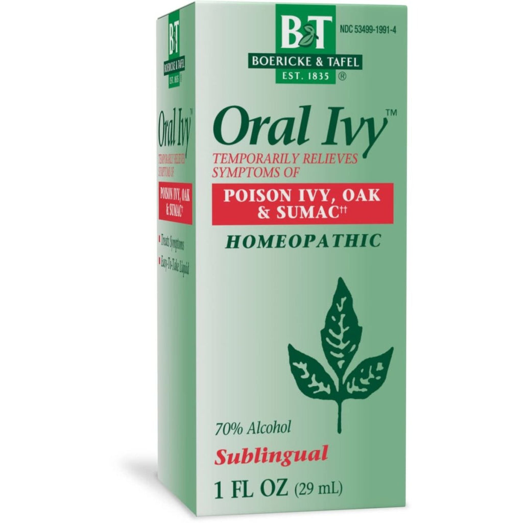Nature's Way Boericke & Tafel Oral Ivy Liquid, Poison Ivy & Oak Treatment**, Relieves Itching & Burning**, 1 Fl. Oz