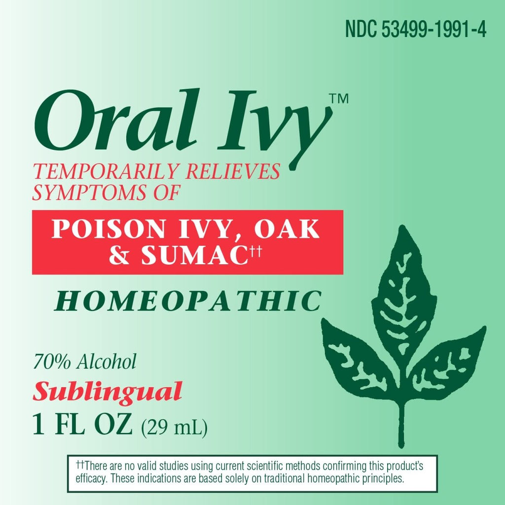 Nature's Way Boericke & Tafel Oral Ivy Liquid, Poison Ivy & Oak Treatment**, Relieves Itching & Burning**, 1 Fl. Oz