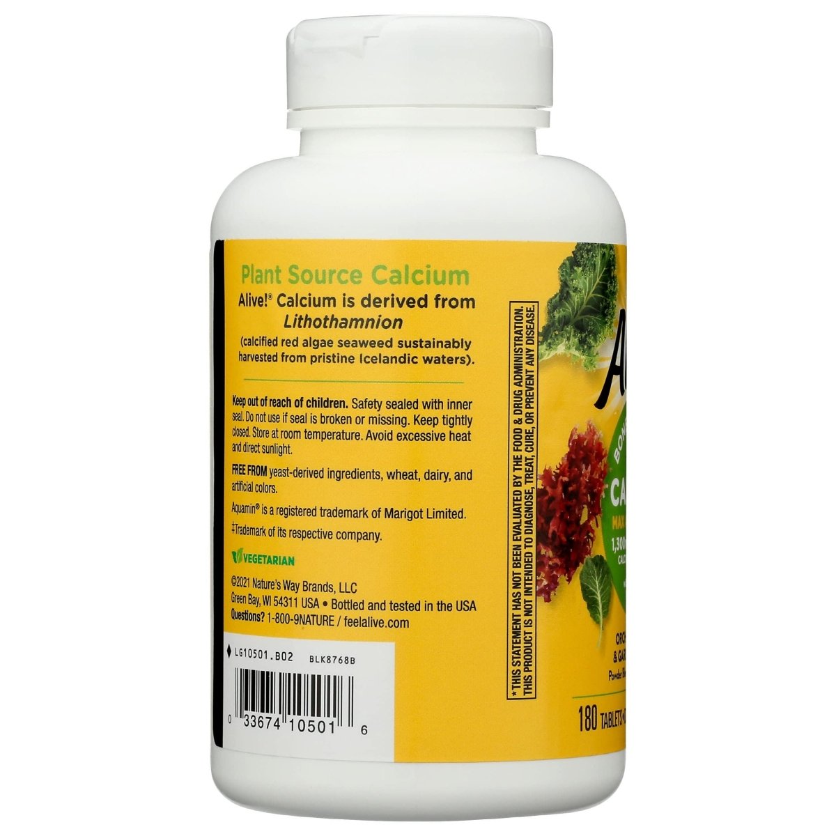 Nature's Way, Calcium Alive Bonus Pack, 180 Tablets