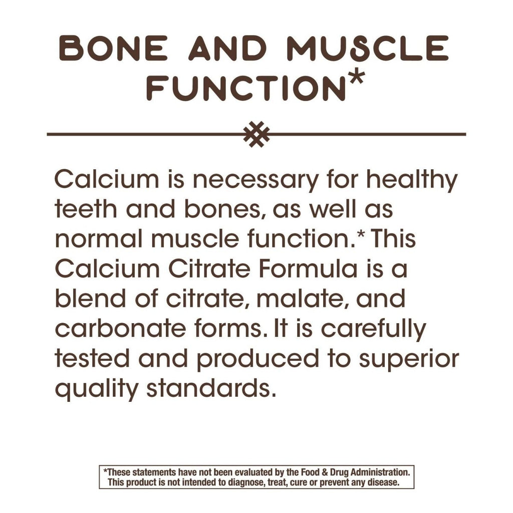 Nature's Way Calcium Citrate Complex, 500 mg per serving, 250 Capsules