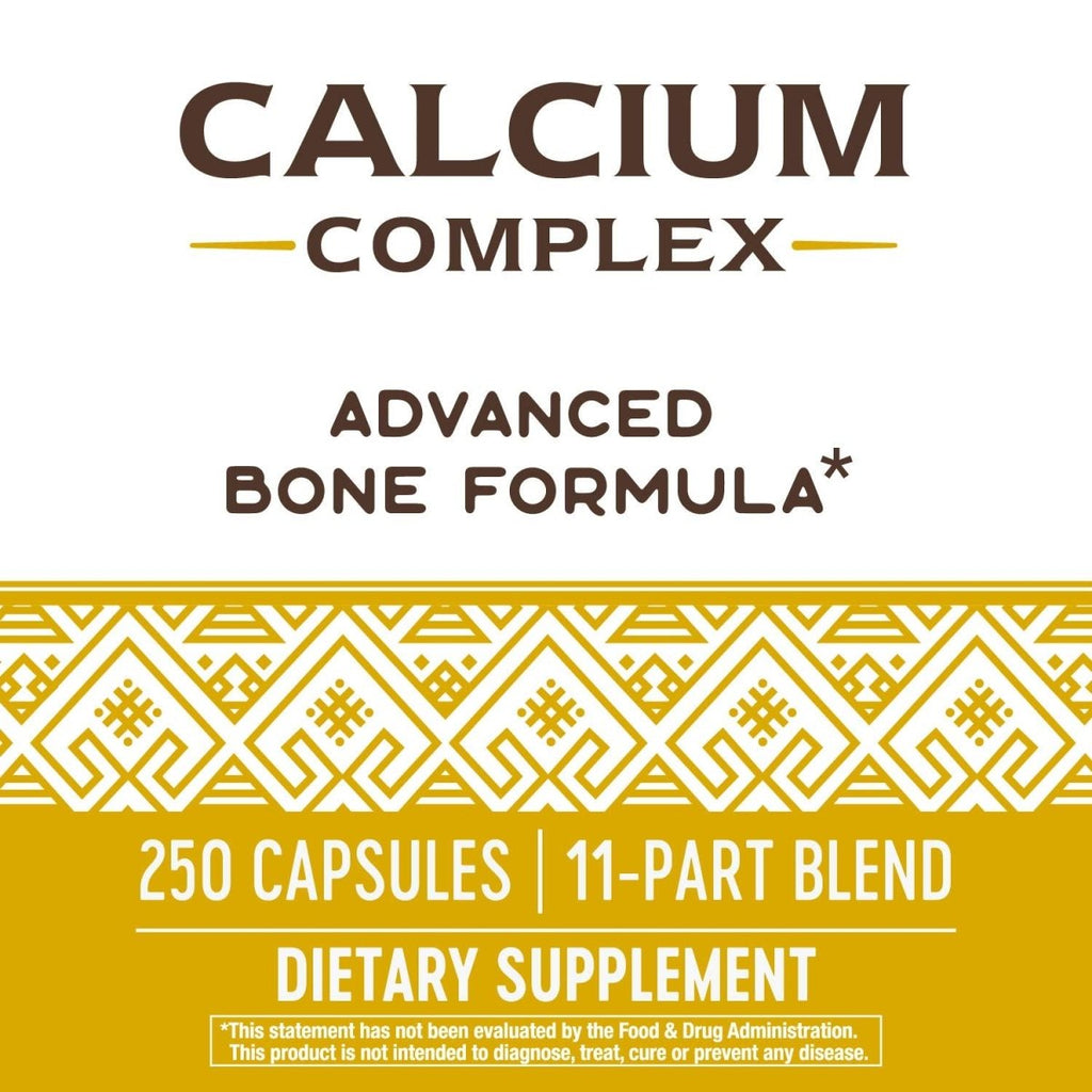 Nature's Way Calcium Complex Advanced Bone Formula, Helps Maintain Normal Bone Density and Development*, 250 Capsules