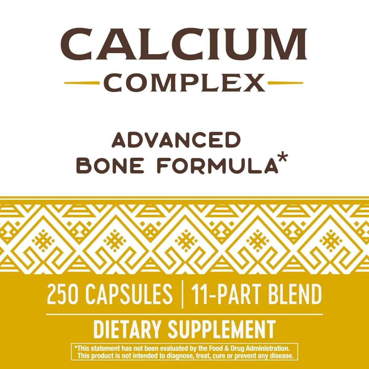 Nature's Way Calcium Complex Advanced Bone Formula, Helps Maintain Normal Bone Density and Development*, 250 Capsules