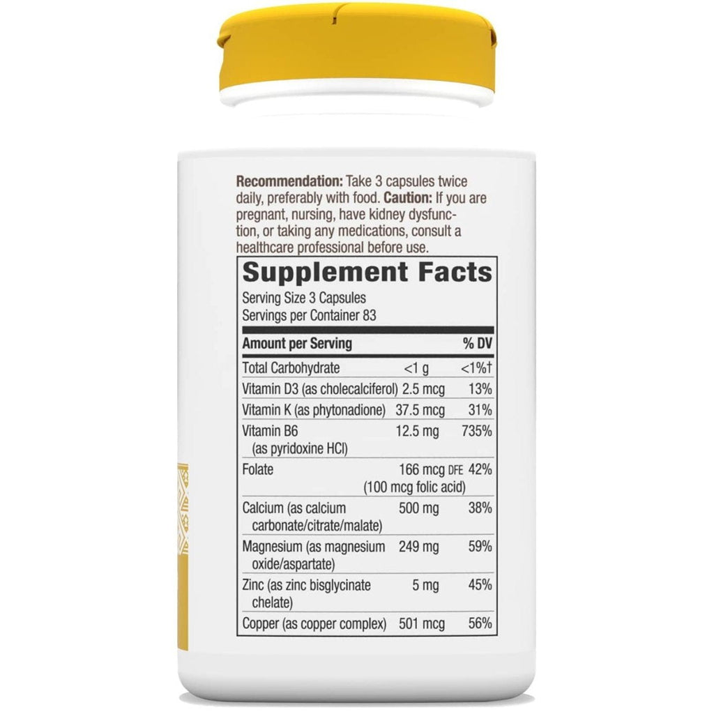 Nature's Way Calcium Complex Advanced Bone Formula, Helps Maintain Normal Bone Density and Development*, 250 Capsules