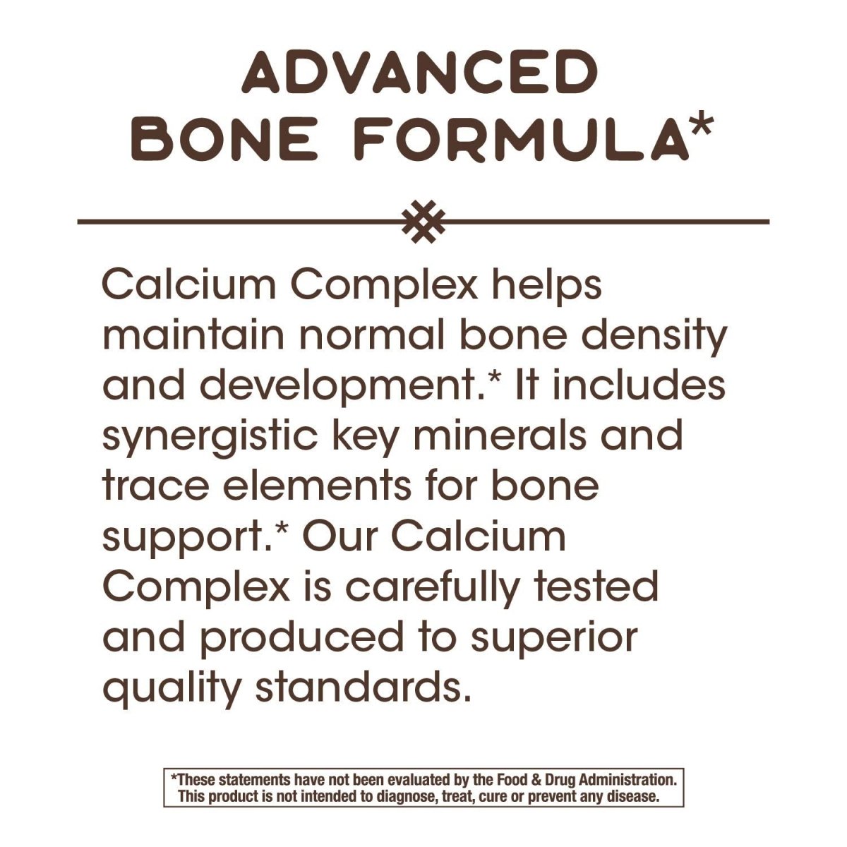 Nature's Way Calcium Complex Advanced Bone Formula, Helps Maintain Normal Bone Density and Development*, 250 Capsules