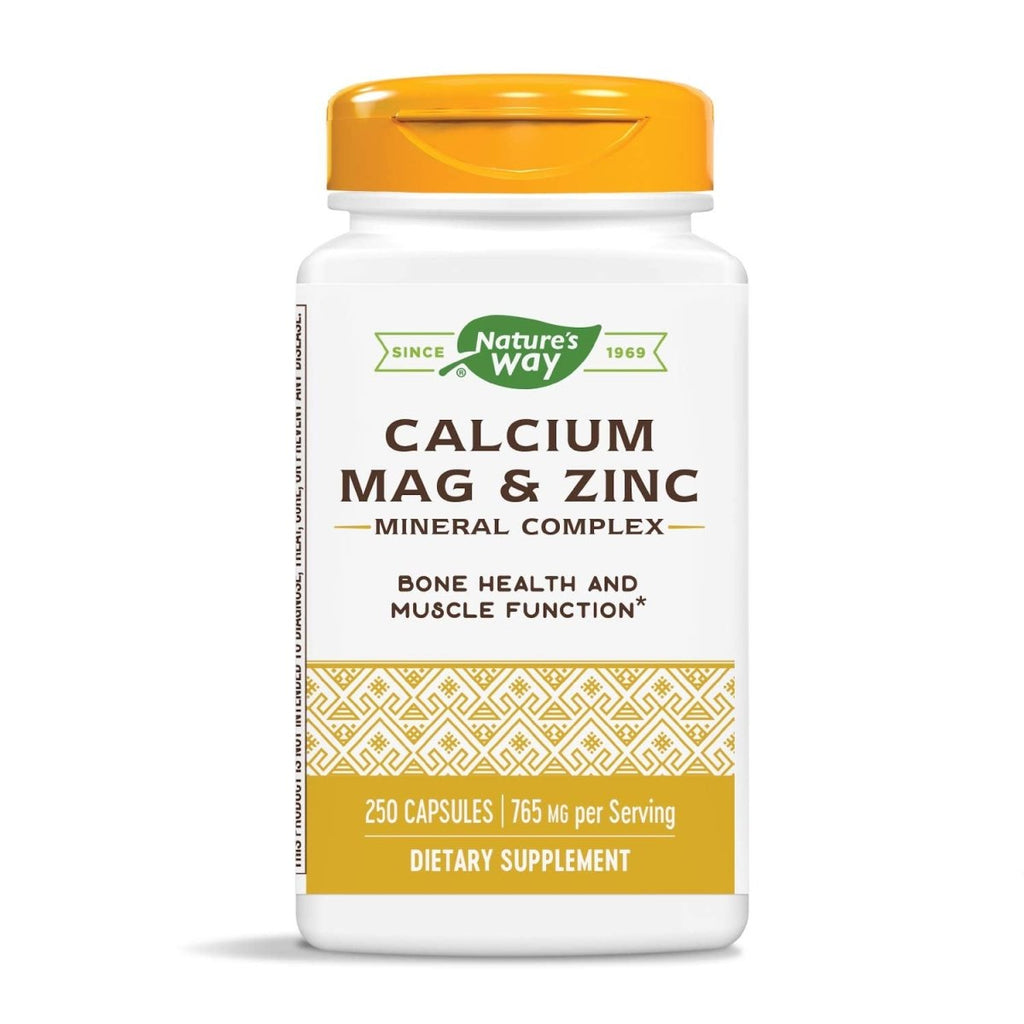 Nature's Way Calcium Magnesium & Zinc 250 Capsules