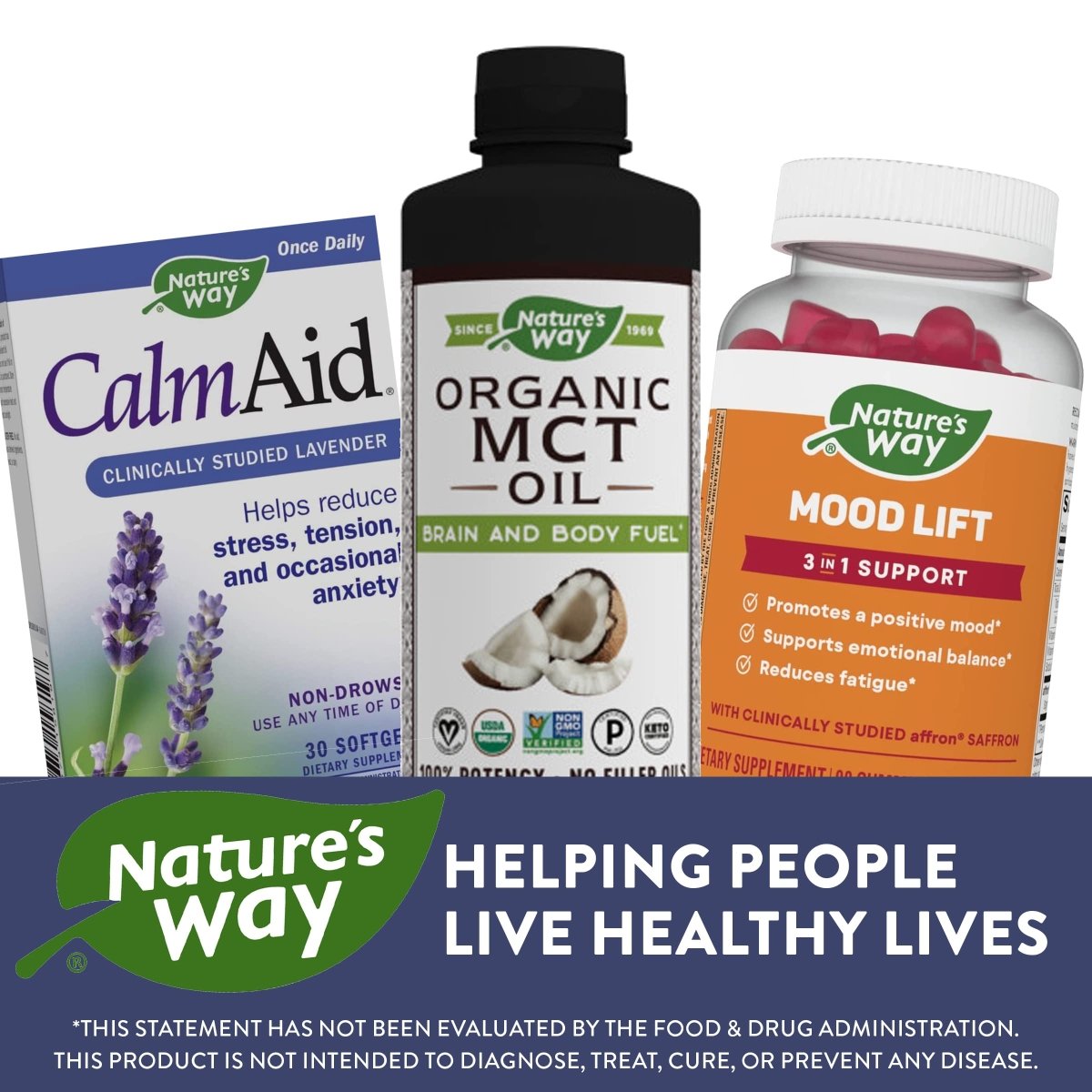 Nature's Way CalmAid, Non-Drowsy, Clinically Studied Lavender Supplement Helps Reduce Tension/Stress*