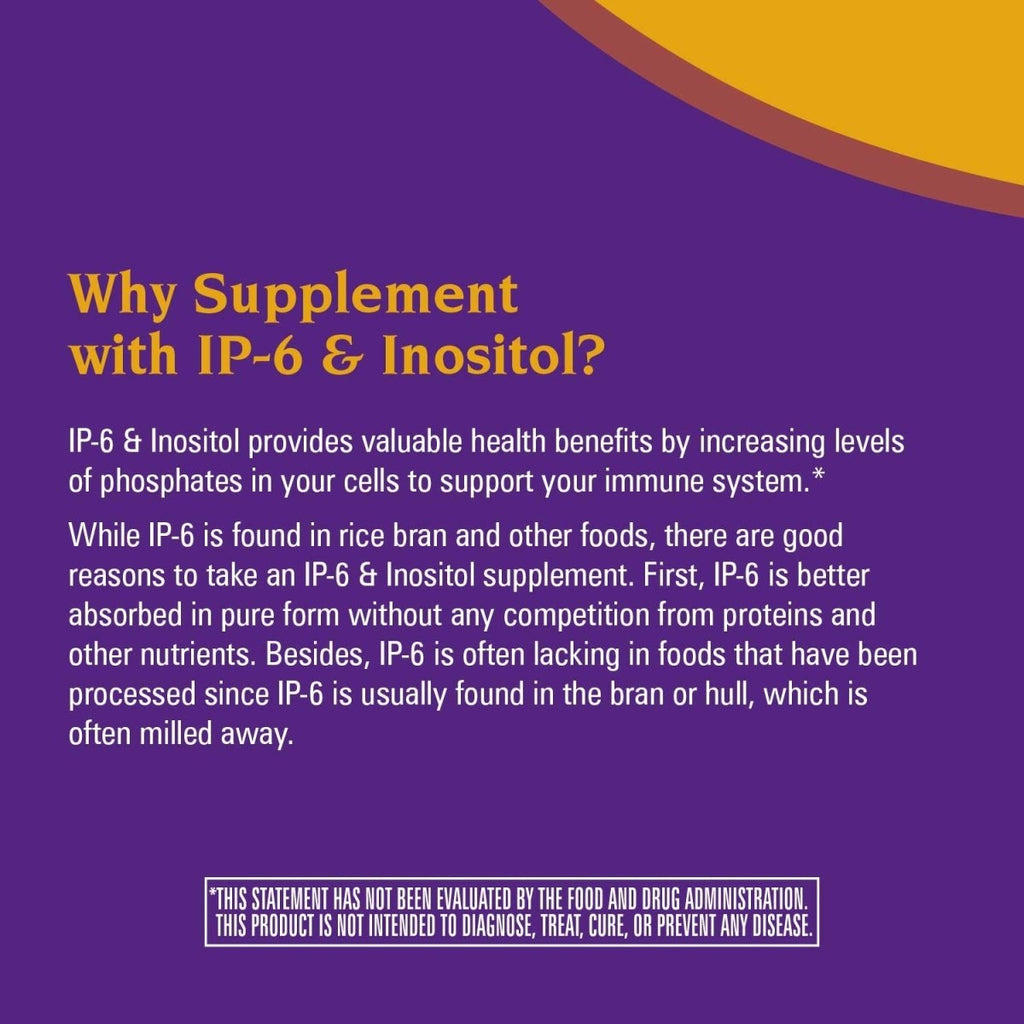 Nature's Way Cell Fort? IP-6 & Inositol Supplement, Gluten-Free, Vegan, 240 Capsules