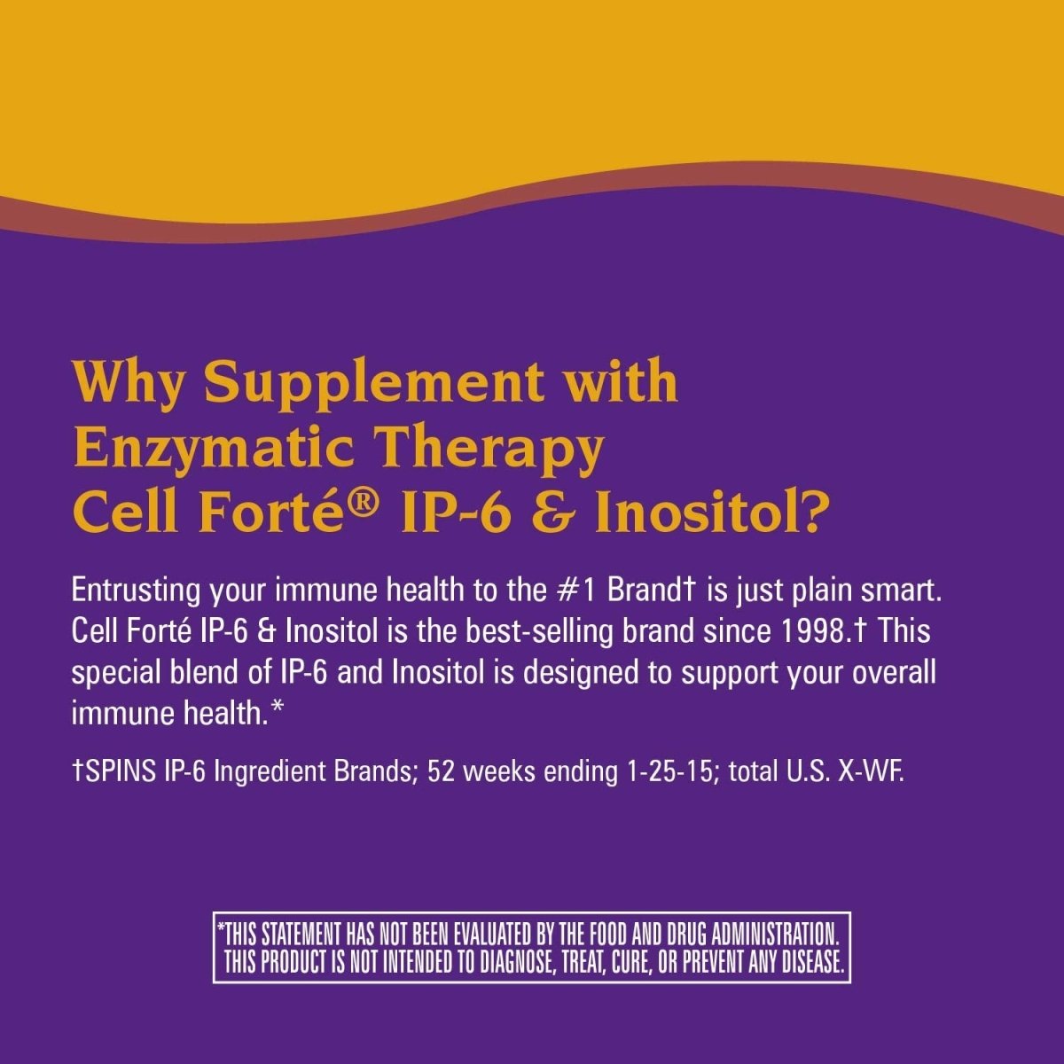 Nature's Way Cell Fort? IP-6 & Inositol Supplement, Gluten-Free, Vegan, 240 Capsules