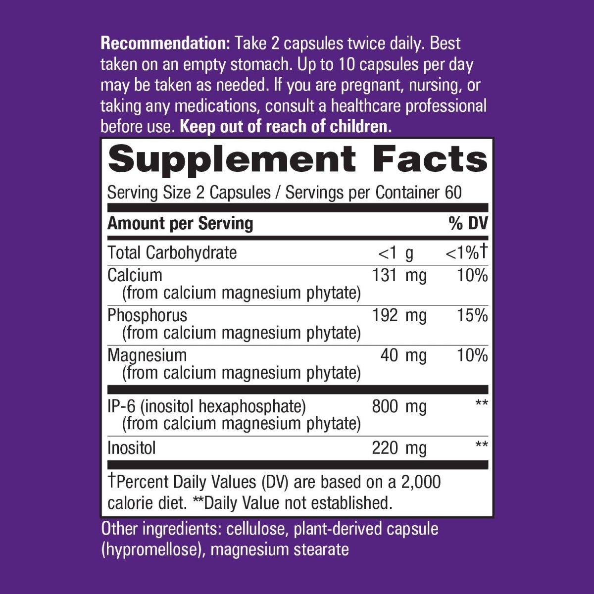 Nature's Way Cell Fort? IP-6 & Inositol supports natural killer-cell activity*, 120 Vcaps