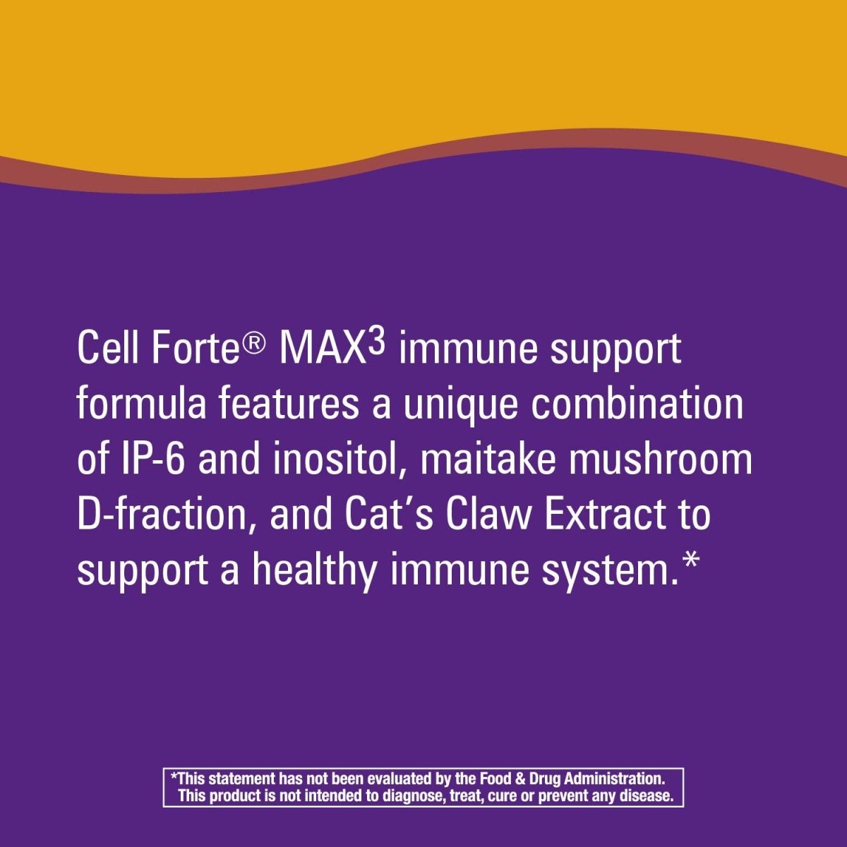 Nature's Way Cell Fort? MAX3 IP-6 & Inositol with Maitake & Cat's Claw, Immune Support and Natural Killer-Cell Activity*,120 Capsules