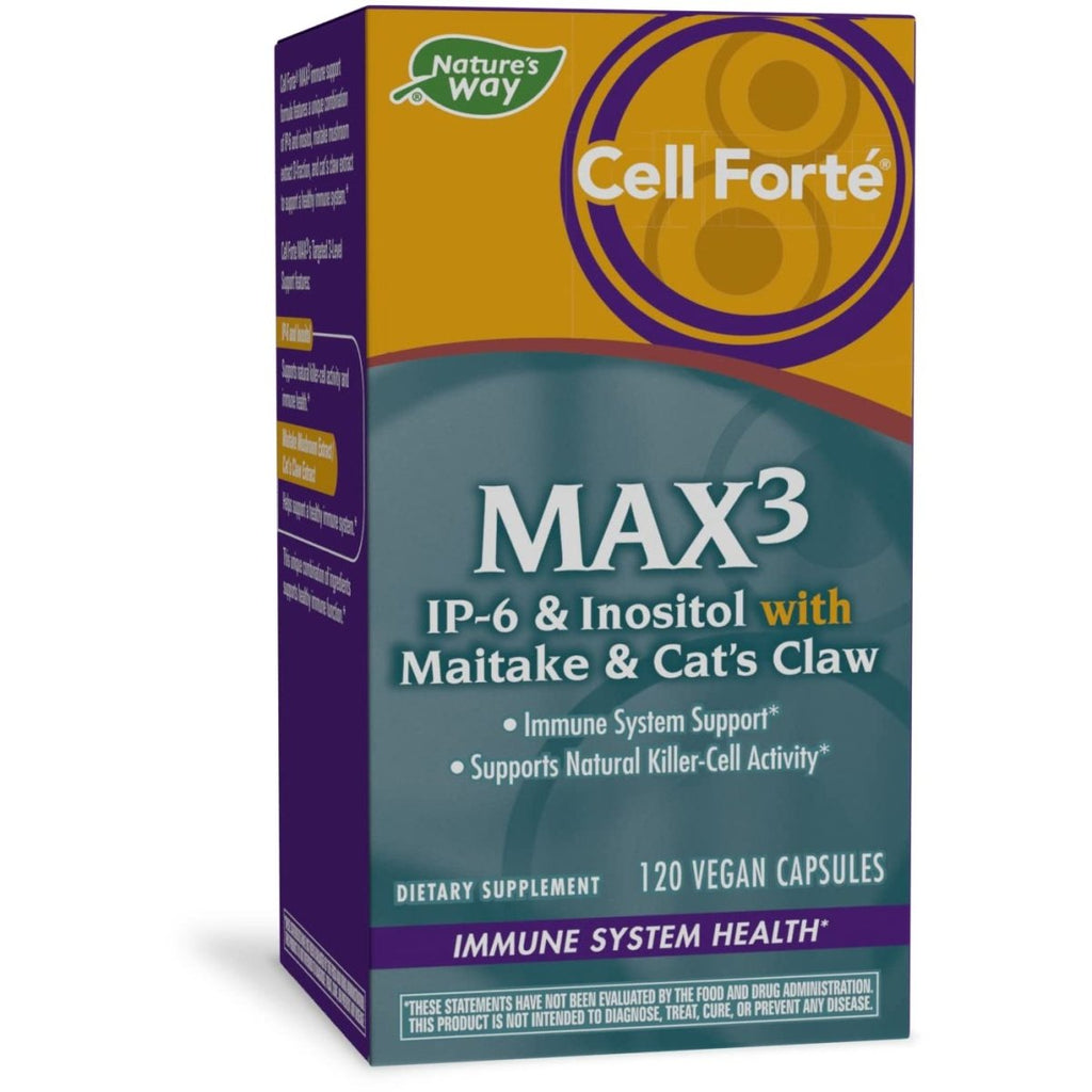 Nature's Way Cell Fort? MAX3 IP-6 & Inositol with Maitake & Cat's Claw, Immune Support and Natural Killer-Cell Activity*,120 Capsules