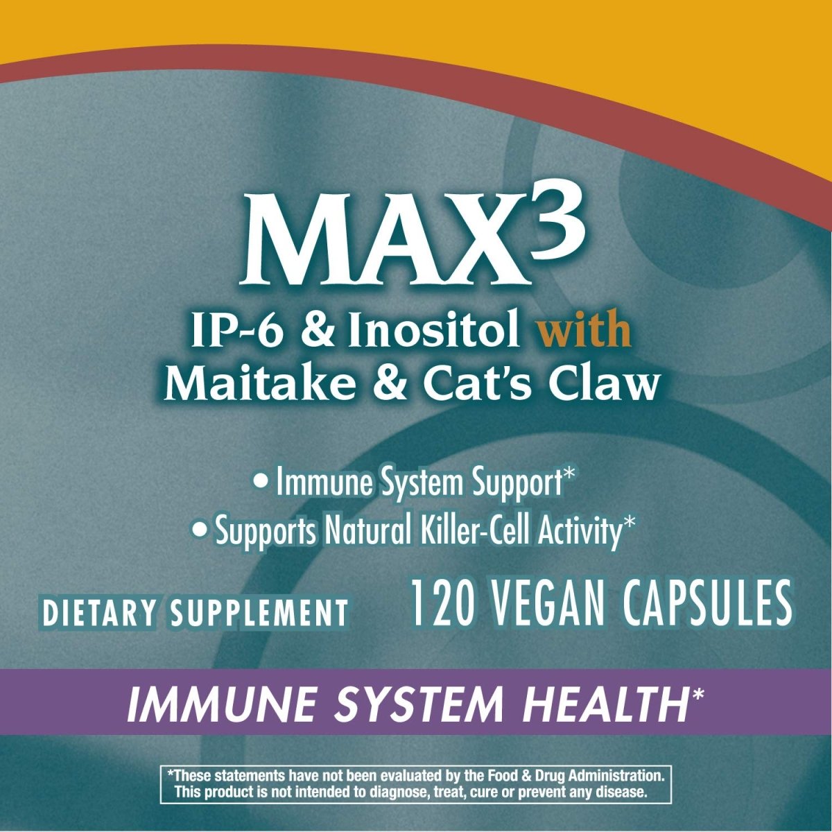 Nature's Way Cell Fort? MAX3 IP-6 & Inositol with Maitake & Cat's Claw, Immune Support and Natural Killer-Cell Activity*,120 Capsules