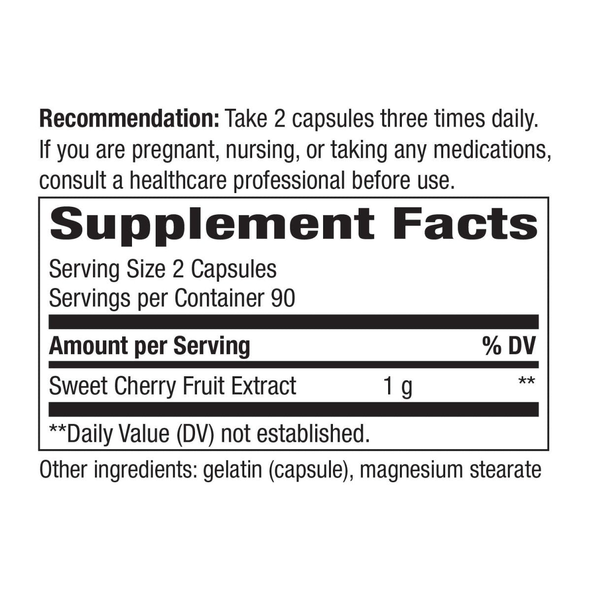 Nature's Way Cherry Fruit Extract 180 Capsules