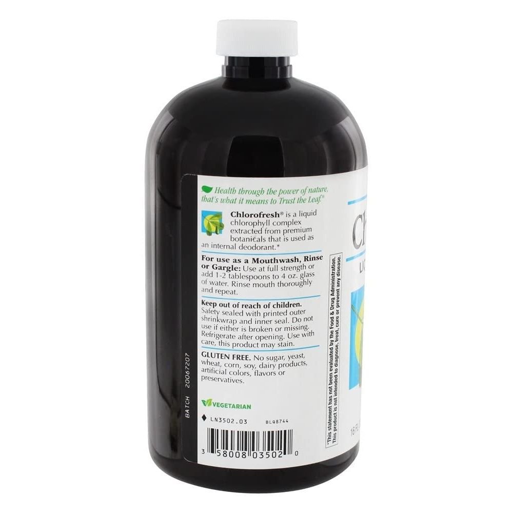 Nature's Way Chlorofresh Liquid Chlorophyll Internal Deodorant, unflavored 16 oz
