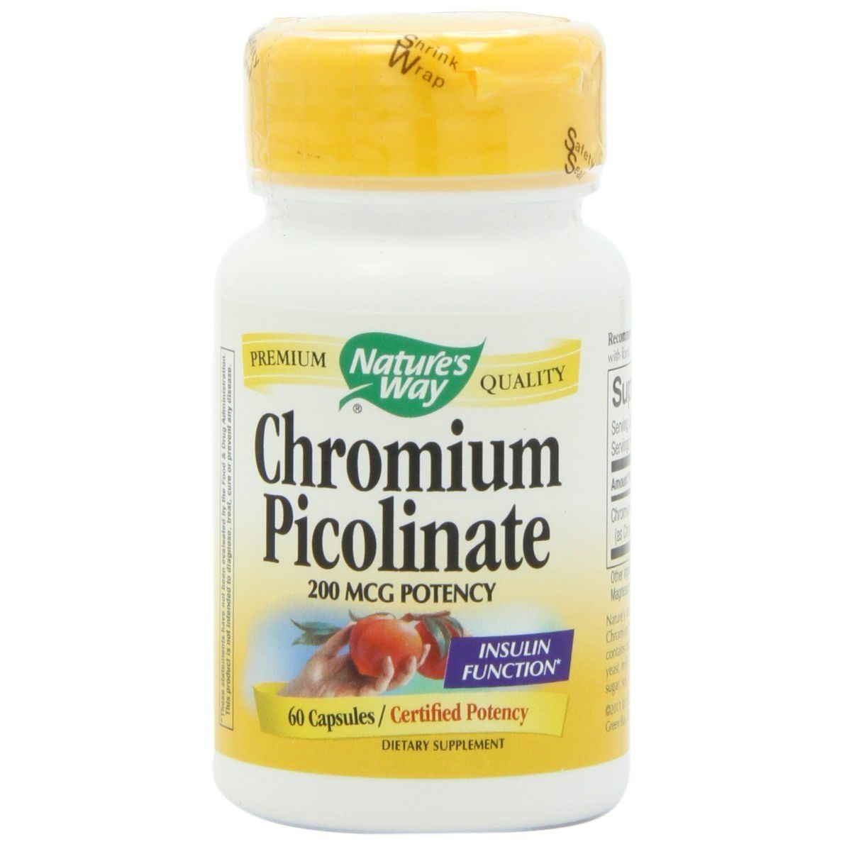 Nature's Way Chromium Picolinate 200mcg 60 Capsule