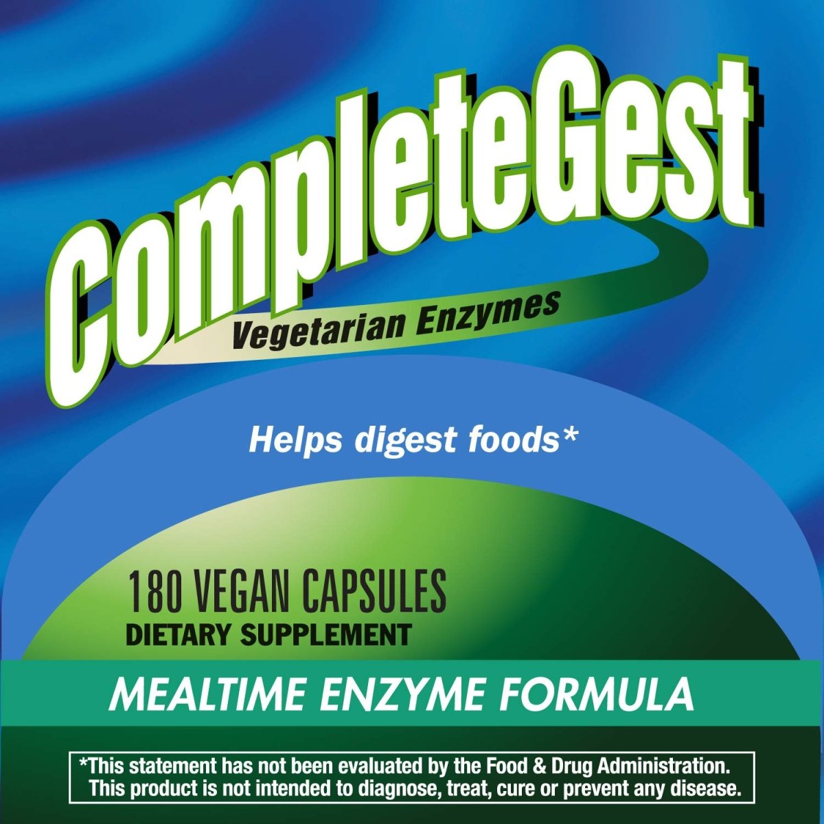 Nature?s Way CompleteGest Vegan Enzymes, 180 Capsules (Pack of 2)