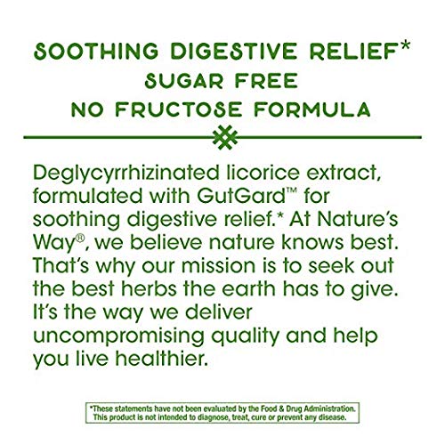 Nature's Way, DGL (Without Fructose), 100 Chewable Tablets
