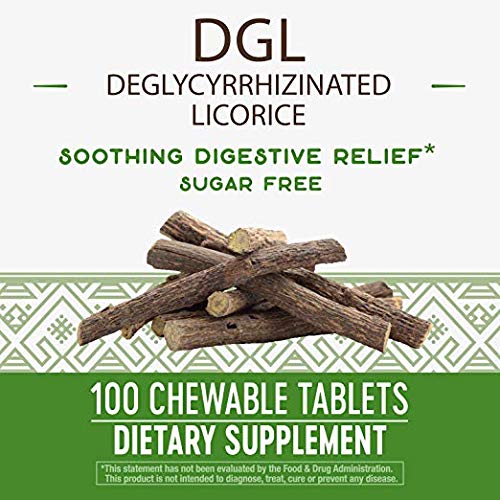 Nature's Way, DGL (Without Fructose), 100 Chewable Tablets