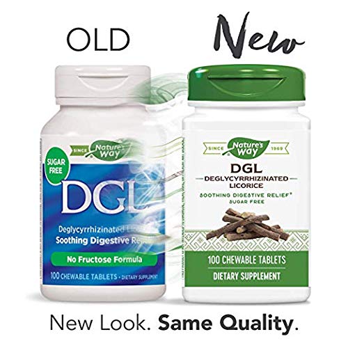 Nature's Way, DGL (Without Fructose), 100 Chewable Tablets