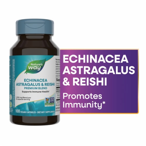 Nature's Way Echinacea Astragalus & Reishi 100 cap (413) - 3 Pack