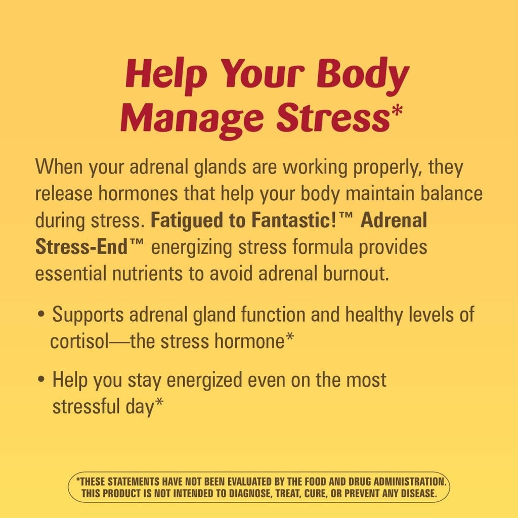 Nature's Way Fatigued to Fantastic! Adrenal Stress-End 60 Capsules