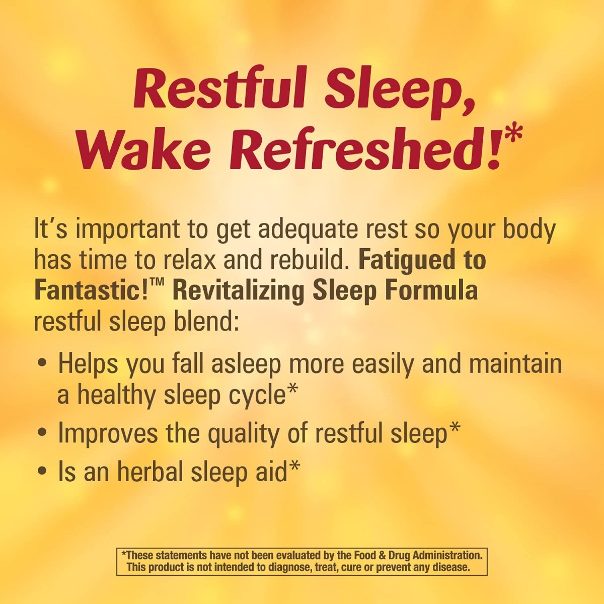 Nature's Way Fatigued to Fantastic! Revitalizing Sleep Formula - 90 Capsules