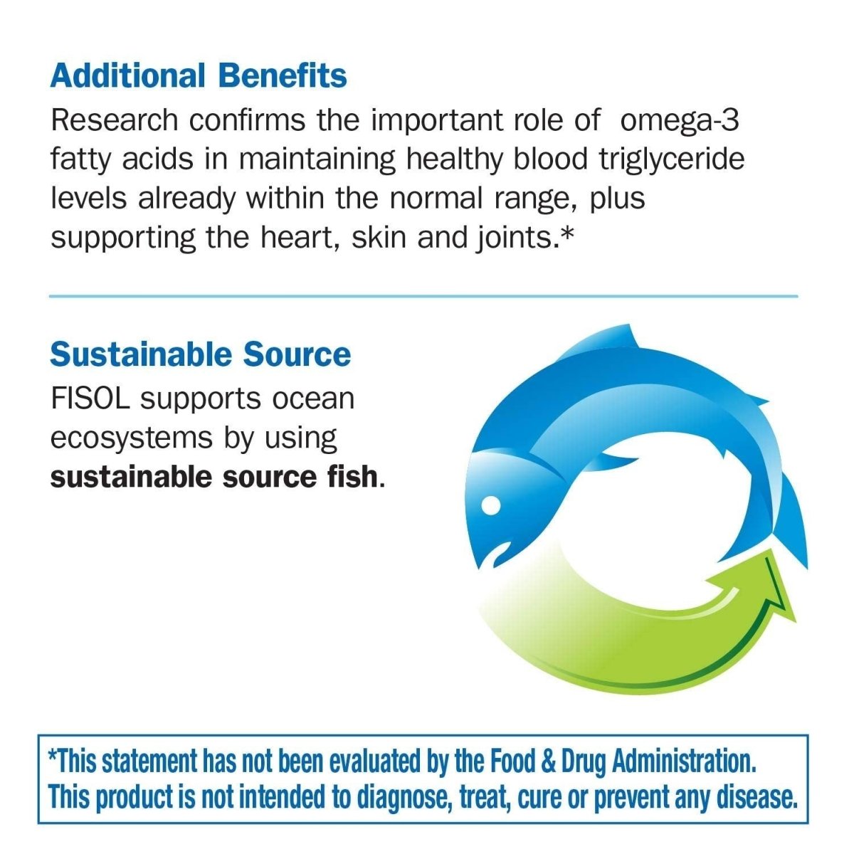 Nature's Way Fisol 50% EPA and DHA Enteric-Coated Fish Oil, No Fishy Burp-Back, 180 Softgels