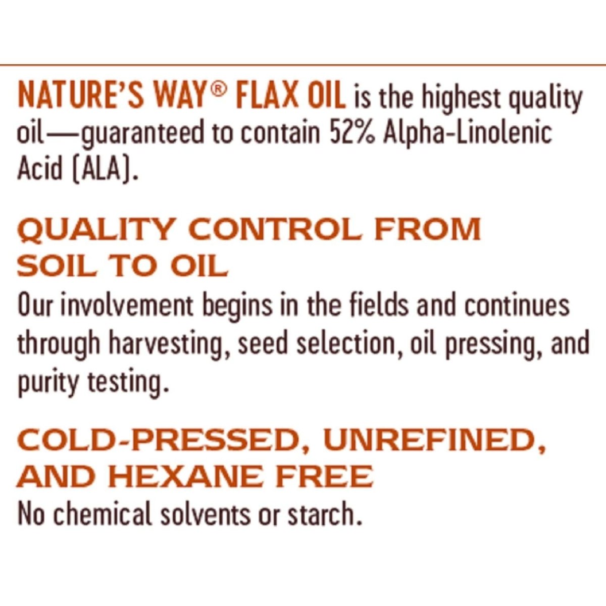 Nature's Way Flax Oil Max Strength, Cold Pressed and Unrefined, Contains Omega-3 Fatty Acid, 100 Softgels