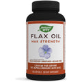 Nature's Way Flax Oil Max Strength, Cold Pressed and Unrefined, Contains Omega-3 Fatty Acid, 100 Softgels