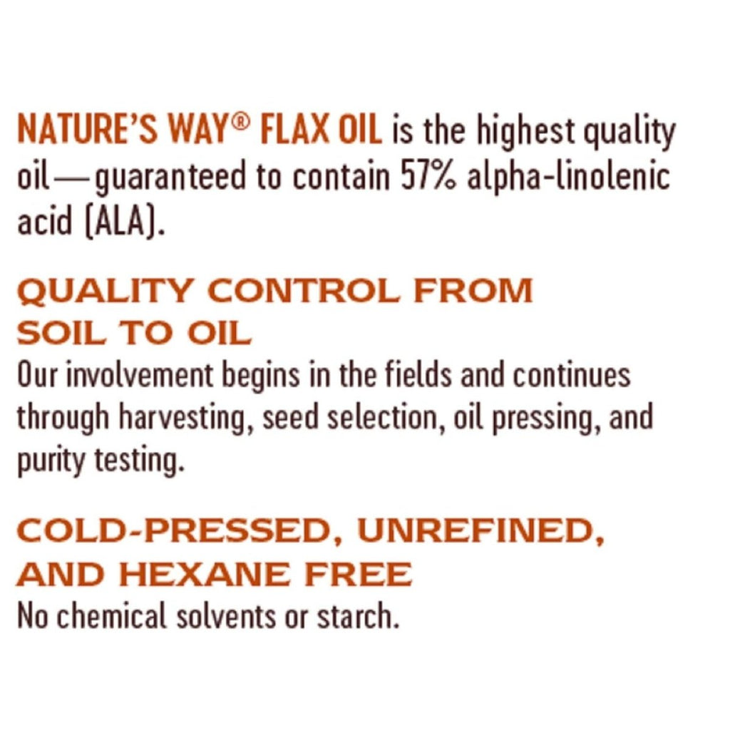 Nature's Way Flax Oil Max Strength® - Supports Heart Health - 200 Softgels