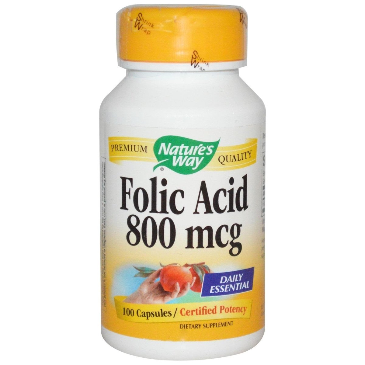 Nature's Way Folic Acid 800mcg 100 Capsules