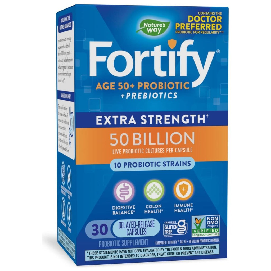 Nature's Way Fortify 50 Billion Daily Probiotic Adults 50+ 30 Capsules