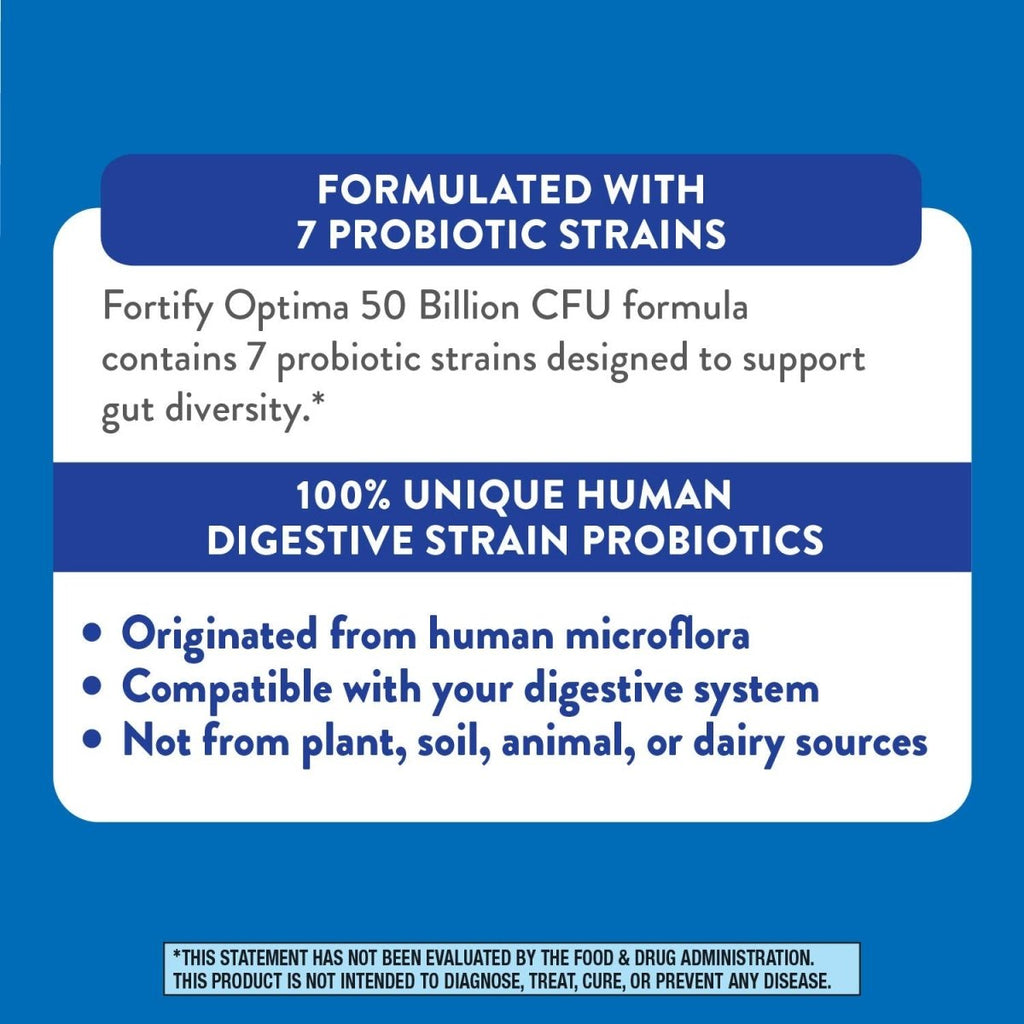 Nature's Way Fortify Optima Adult 50+ Daily Probiotic - 30 Capsules