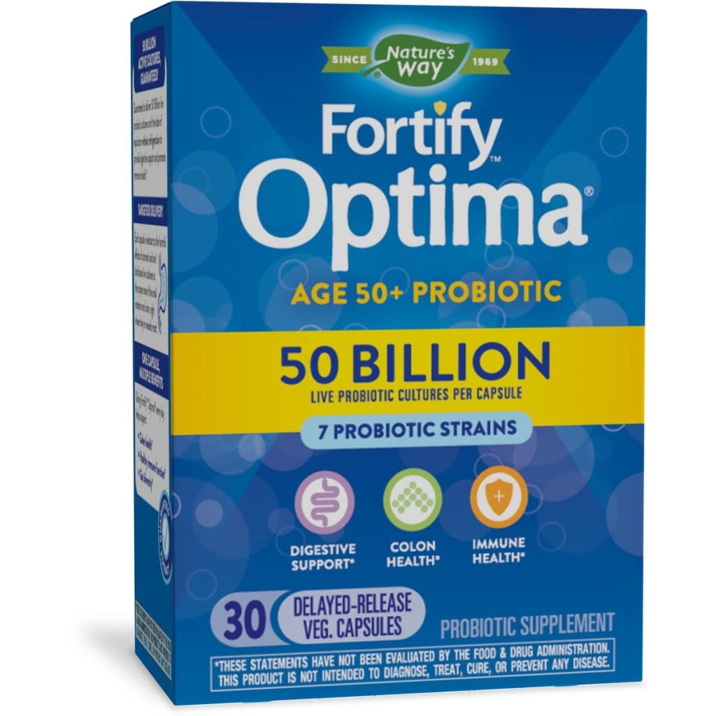 Nature's Way Fortify Optima Adult 50+ Daily Probiotic - 30 Capsules