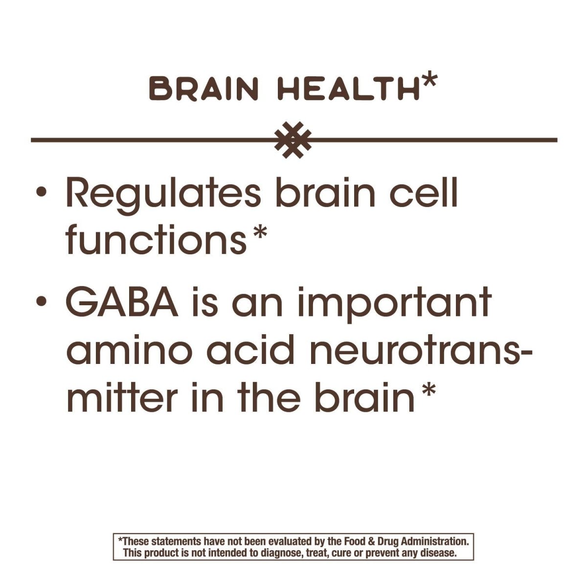 Nature's Way GABA, Gamma-Aminobutyric Acid 250 mg Potency, 60 VCaps