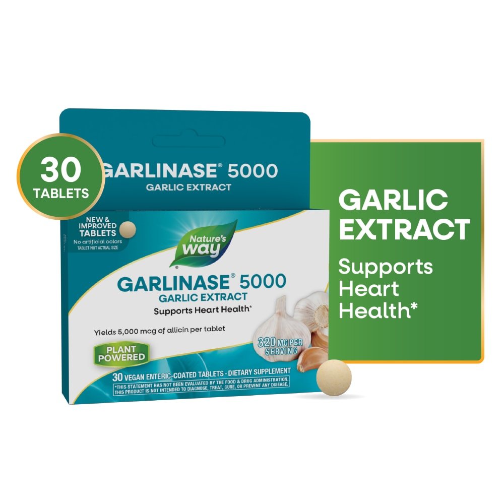 Nature's Way Garlinase 5000 30 Tablets
