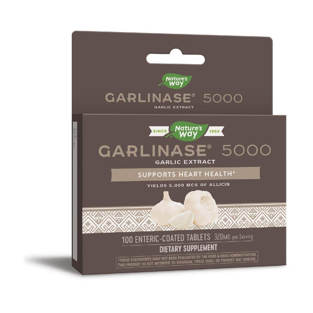 Nature's Way Garlinase Enteric Coated Tablets, 100 Count (Formerly Enzymatic Therapy) (Packaging May Vary)