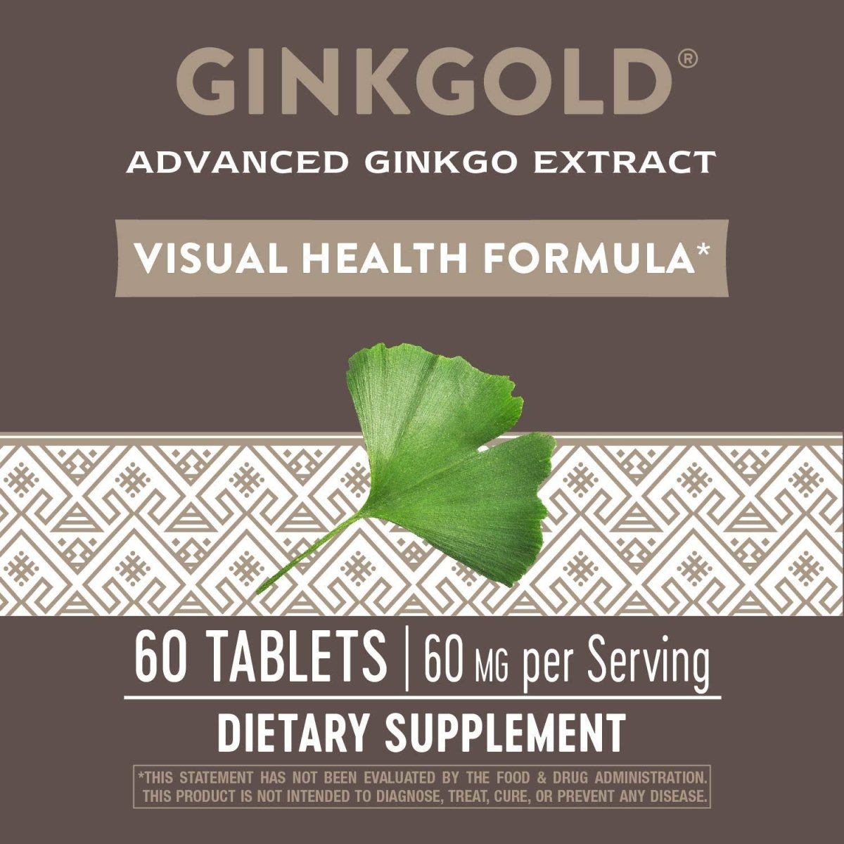 Nature's Way, Ginkgold Eyes, 60 Vegan Tablets (Pack of 4)