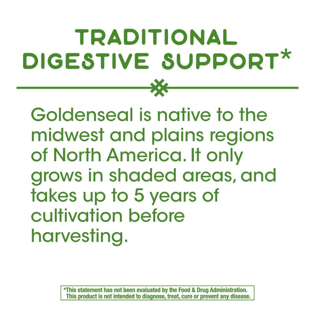 Nature's Way Goldenseal Root - Traditional Digestive Support in 50 Vegan Capsules