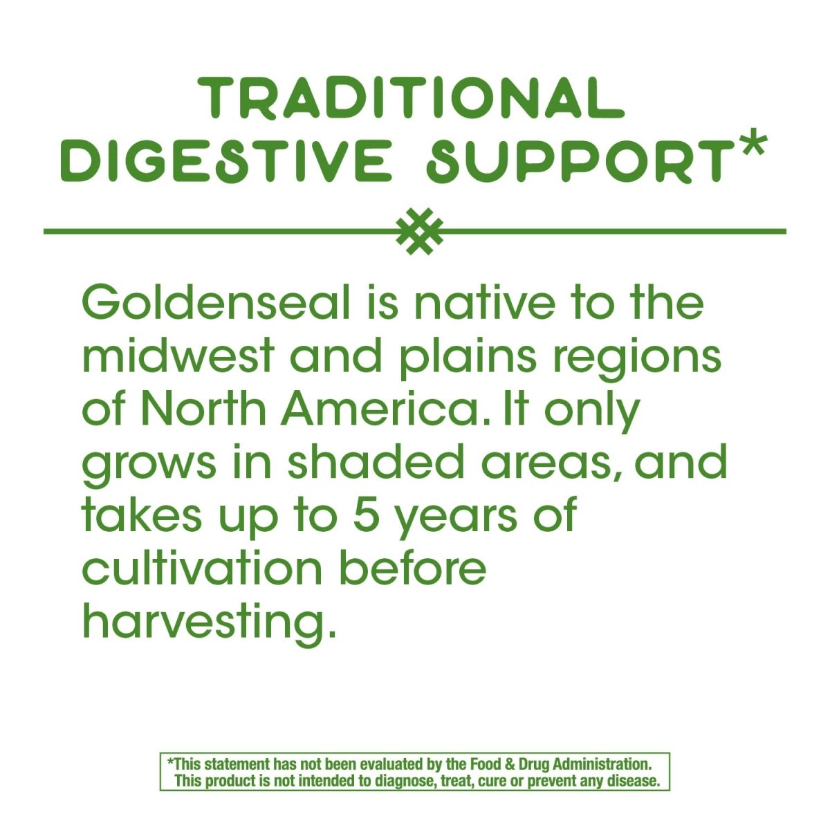 Nature's Way Goldenseal Root - Traditional Digestive Support in 50 Vegan Capsules