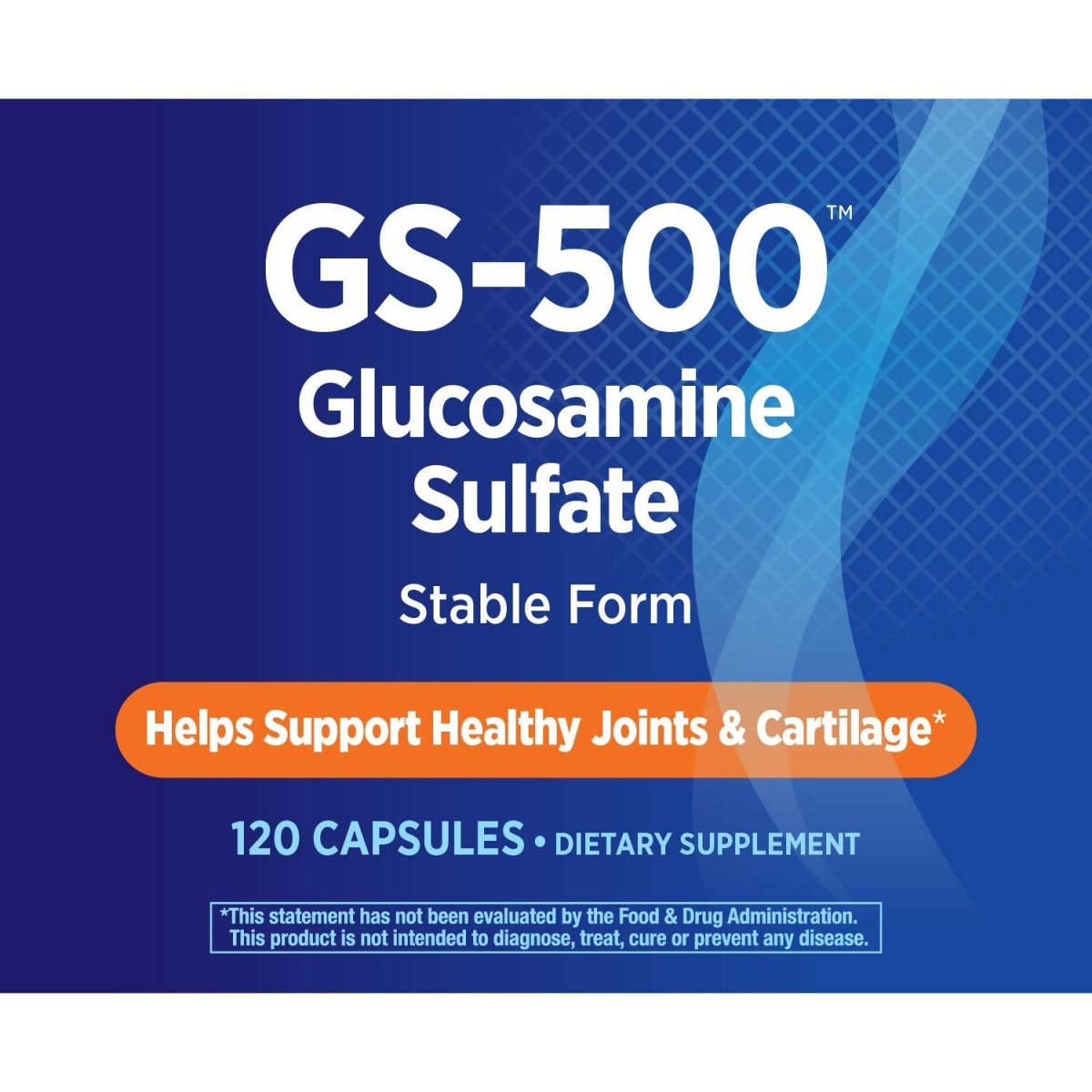 Nature's Way GS-500 Glucosamine Sulfate, 120 Capsules