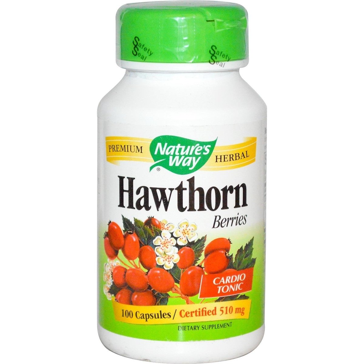NATURE'S WAY HAWTHORN BERRIES, 100 CAP