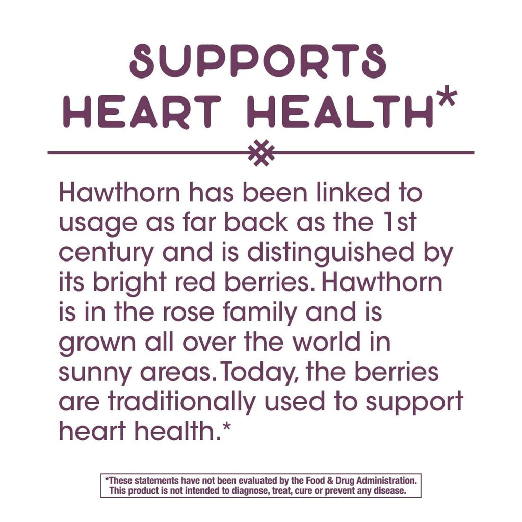 Nature's Way Hawthorn Capsules - 300mg Extract, 90 Vcaps
