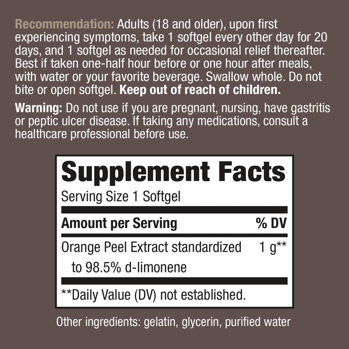 Nature's Way Heartburn Free, Lasting Relief, 10 Softgels