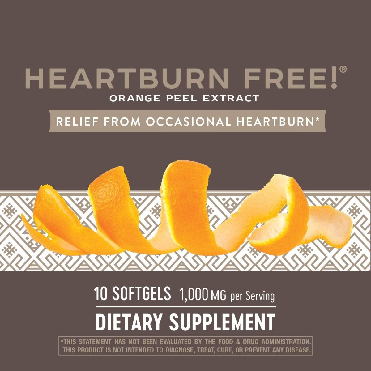 Nature's Way Heartburn Free, Lasting Relief, 10 Softgels