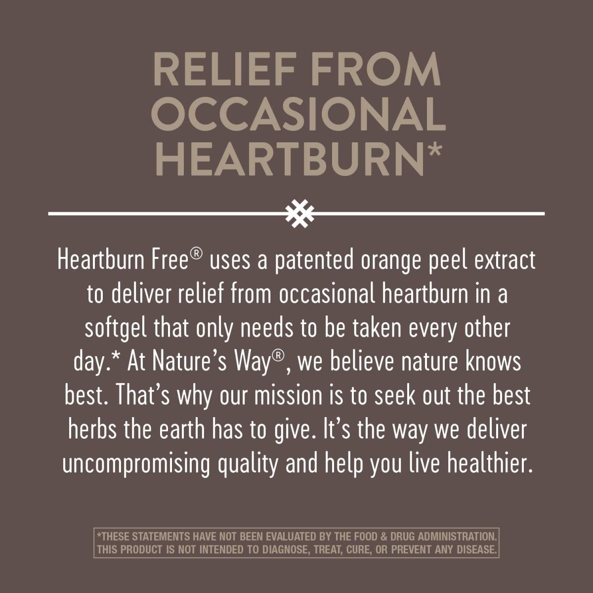 Nature's Way Heartburn Free, Lasting Relief, 10 Softgels