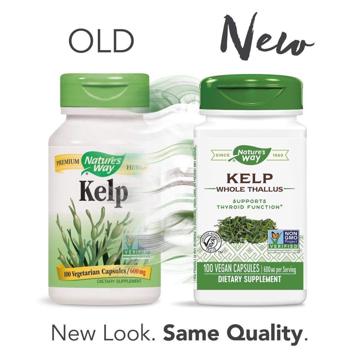 Nature's Way Kelp; 600 mg Non-GMO Project Verified Gluten Free Vegetarian; 100 Count