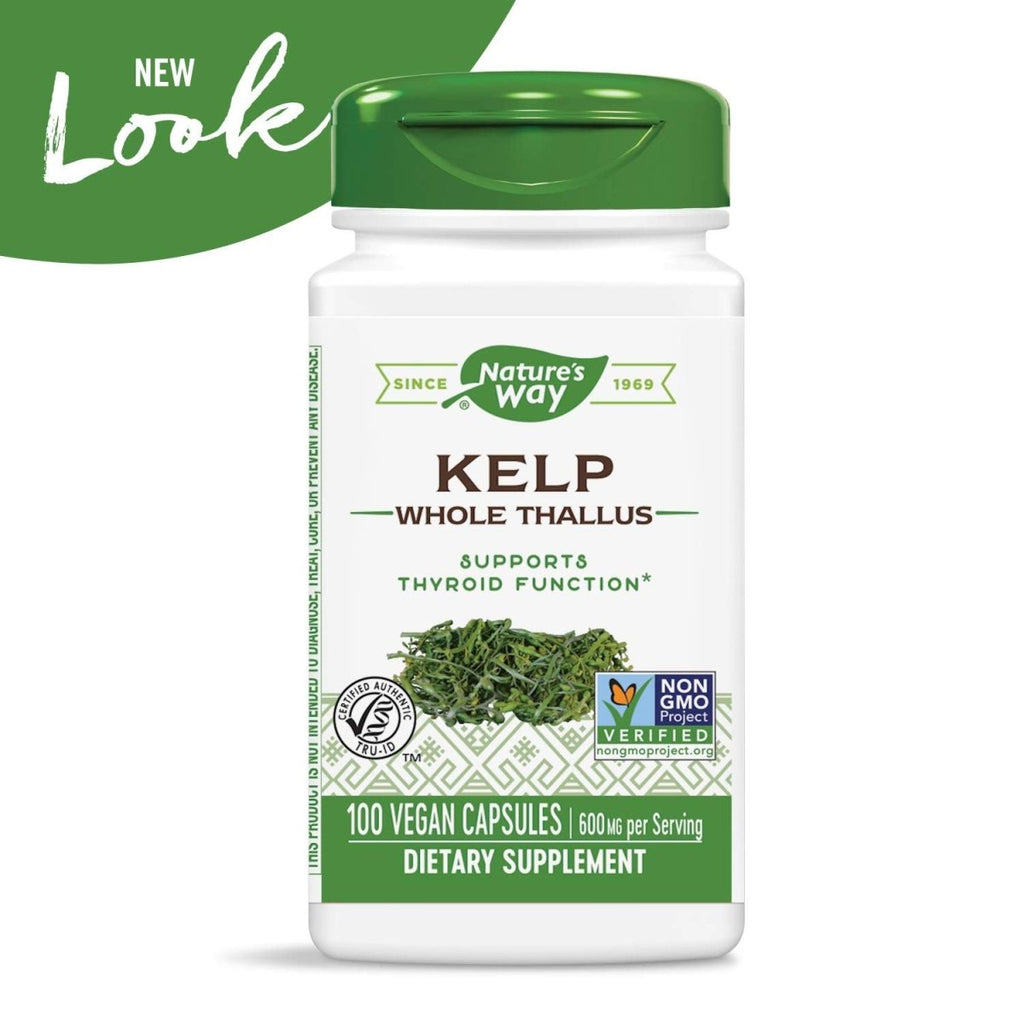 Nature's Way Kelp; 600 mg Non-GMO Project Verified Gluten Free Vegetarian; 100 Count