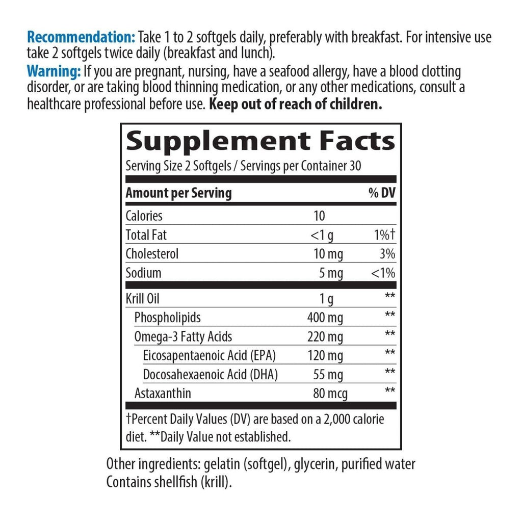 Nature's Way Krill Oil 100% Pure Krill Oil