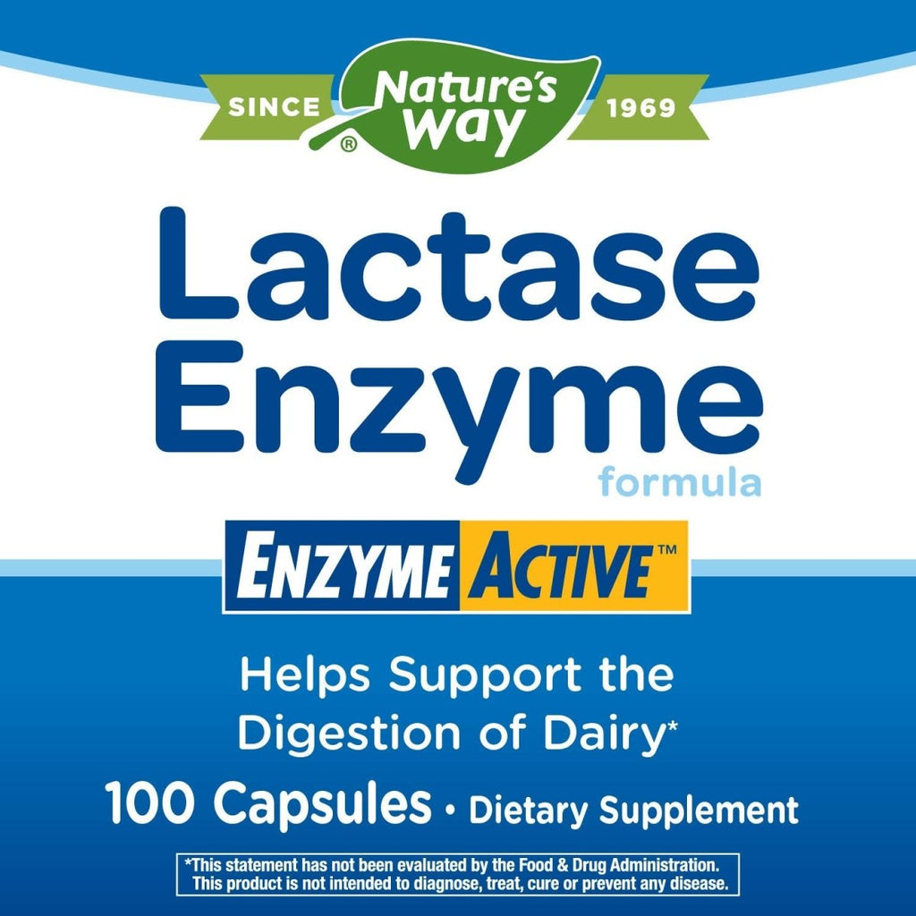 Nature's Way Lactase Enzyme Formula - 100 Capsules